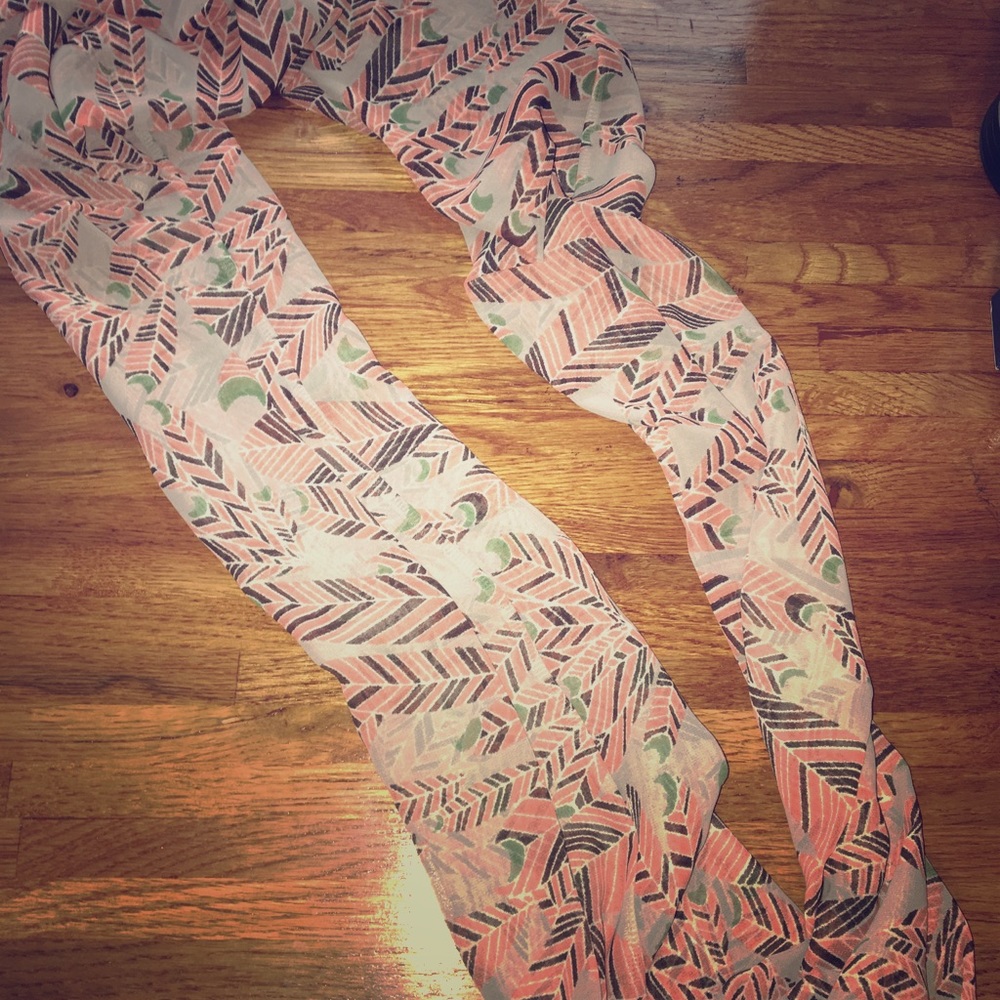 Chiffon infinity scarf